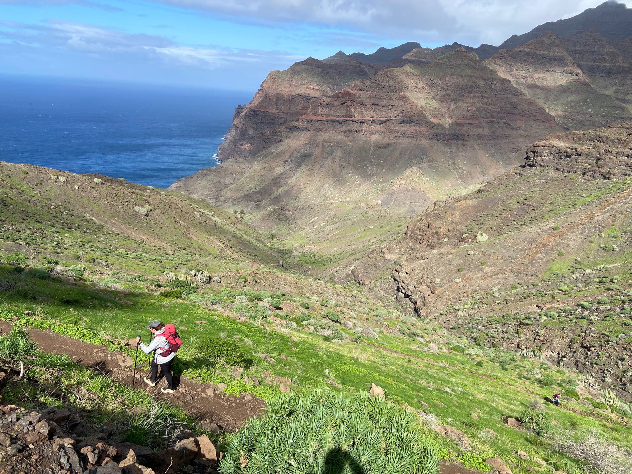 Ascenso desde la playa de Guguy